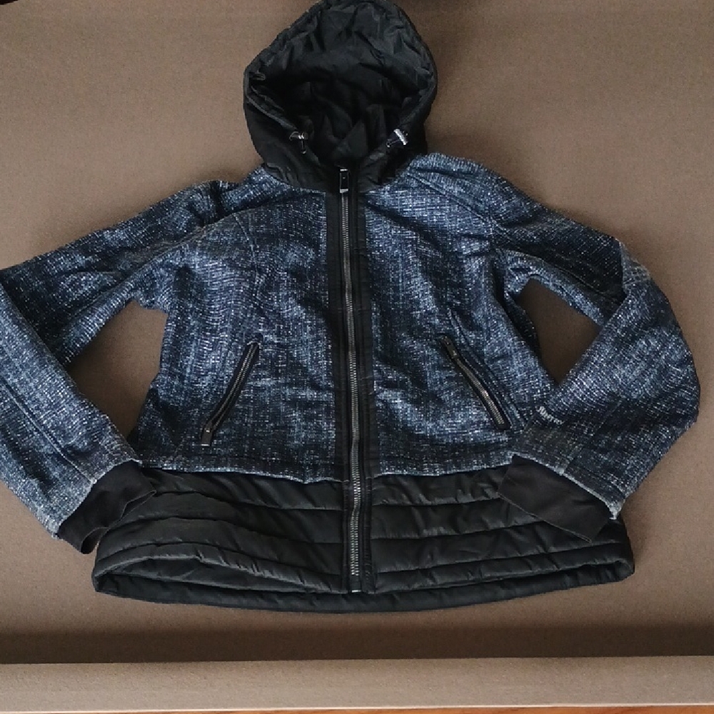 Free Country Black and Blue Hooded Jacket